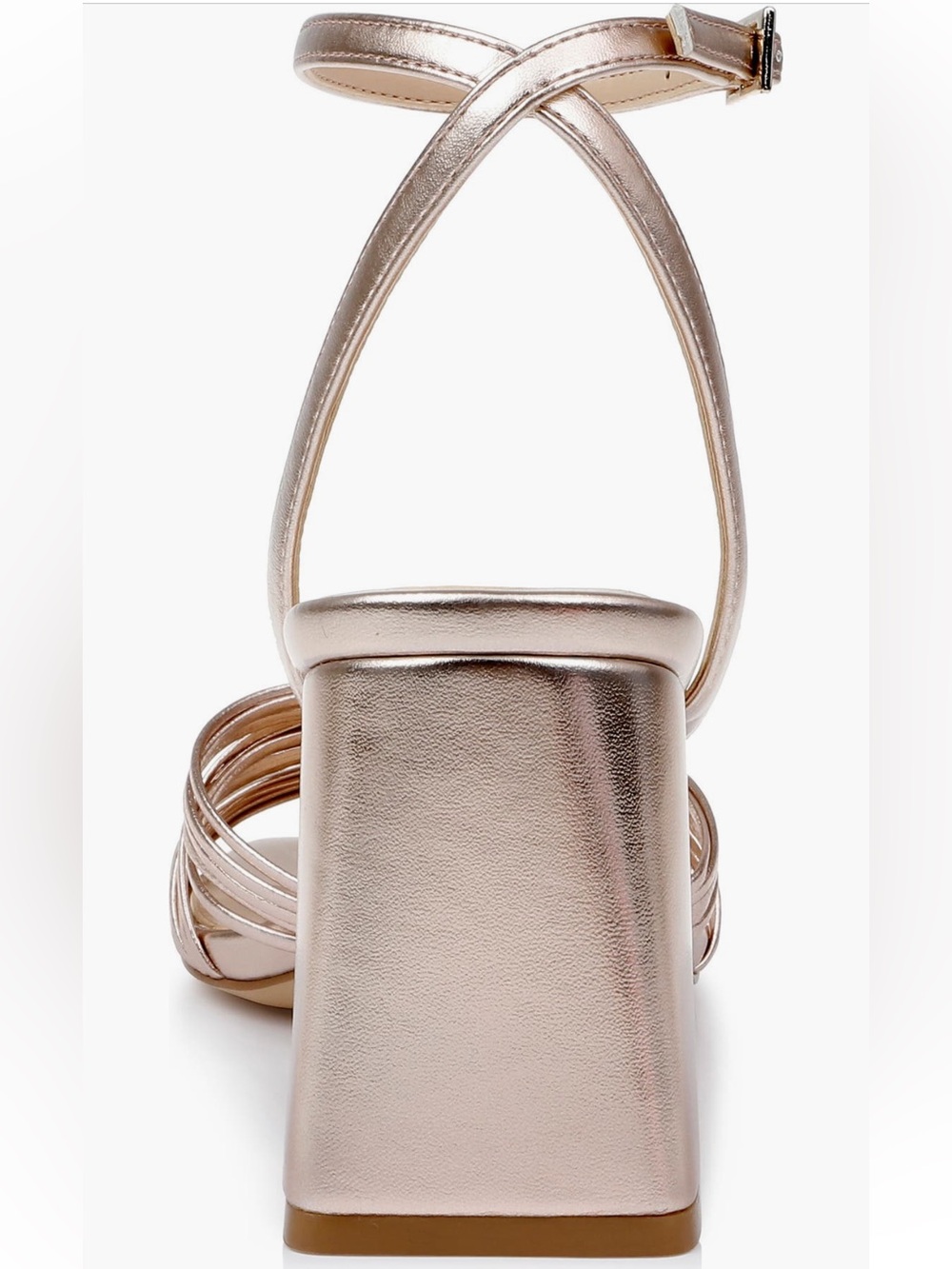 NEW Jewel Badgely Mischka Michelle Ankle Strap Sandal in Rose Gold - Picture 6 of 11